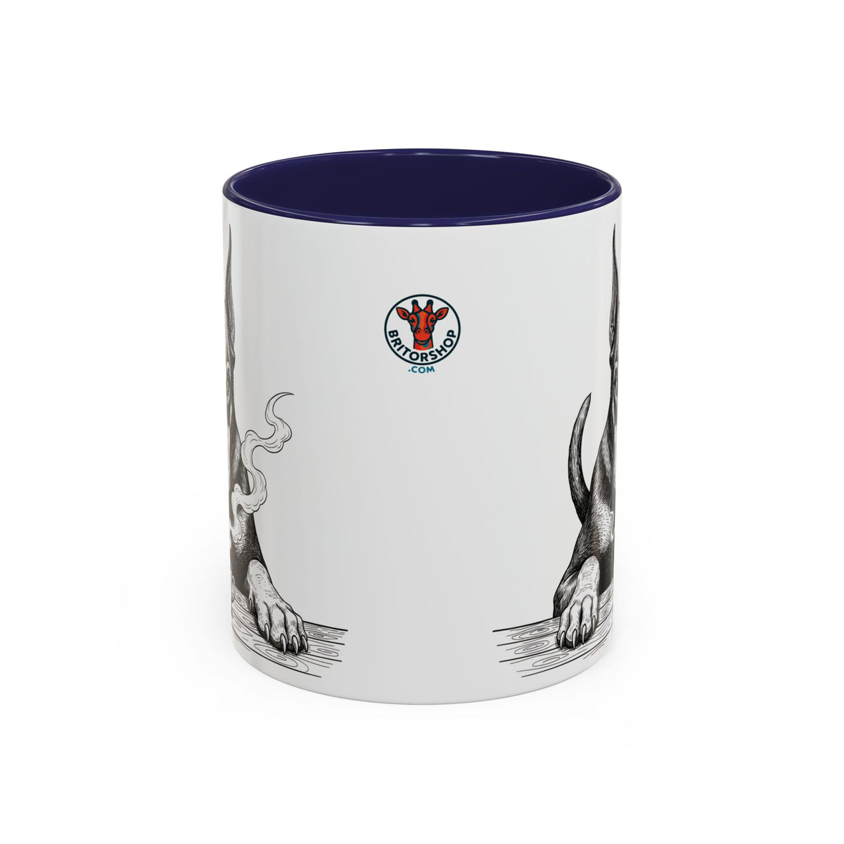 Grumpy Doberman Coffee Club — Art Print / Mug