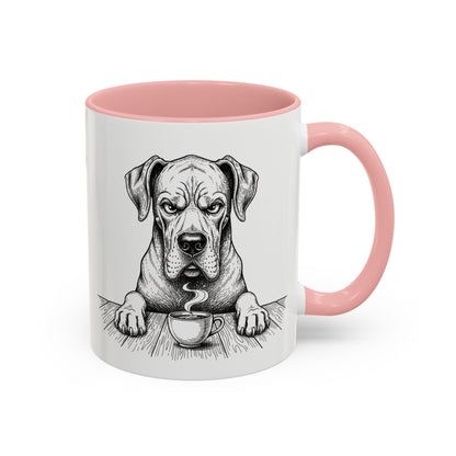 Grumpy Great Dane Coffee Club — Art Print / Mug