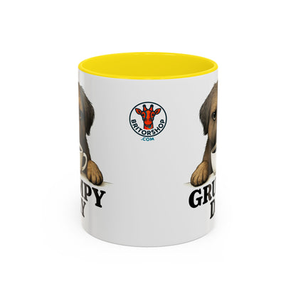 Grumpy Day Coffee Mug, shorkie, Funny Dog Mug, Pet Lover Gift, Morning Motivation, Coffee Lover Gift, Black Accent Mug