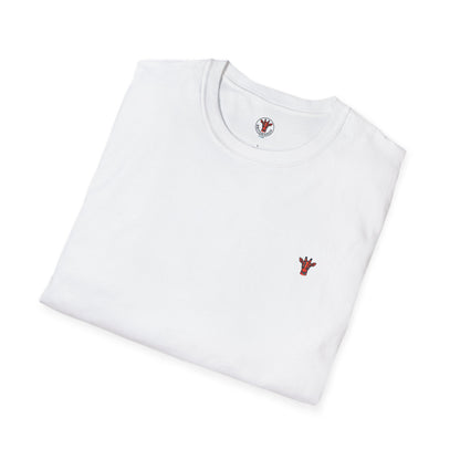 Minimal Crown Chest-Embroidered T-Shirt
