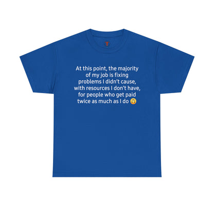 Smiley Face Unisex Heavy Cotton Tee - Casual Shirt, Trendy T-Shirt, Gift for Friends, Summer Outfit, Streetwear