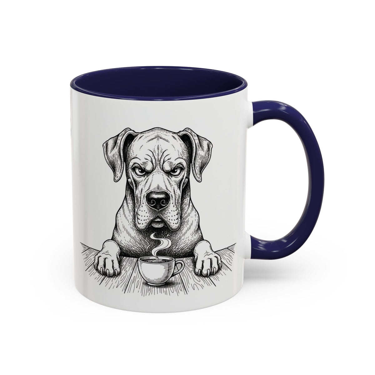 Grumpy Great Dane Coffee Club — Art Print / Mug