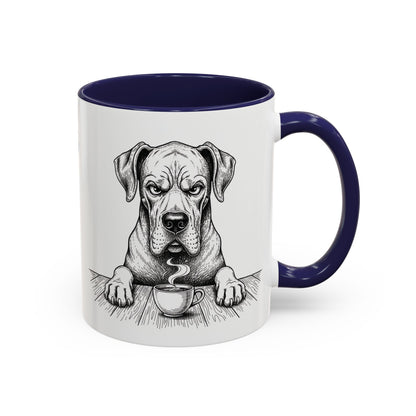 Grumpy Great Dane Coffee Club — Art Print / Mug