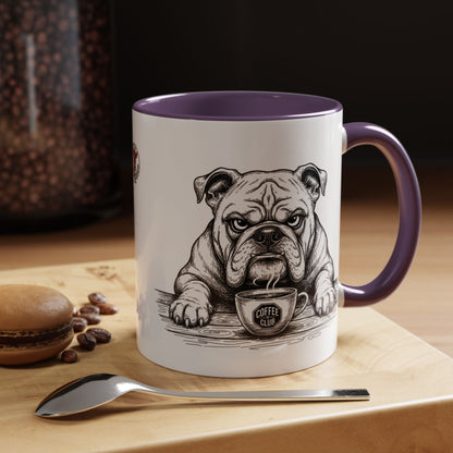 Grumpy Bulldog Coffee Club — Art Print / Mug /