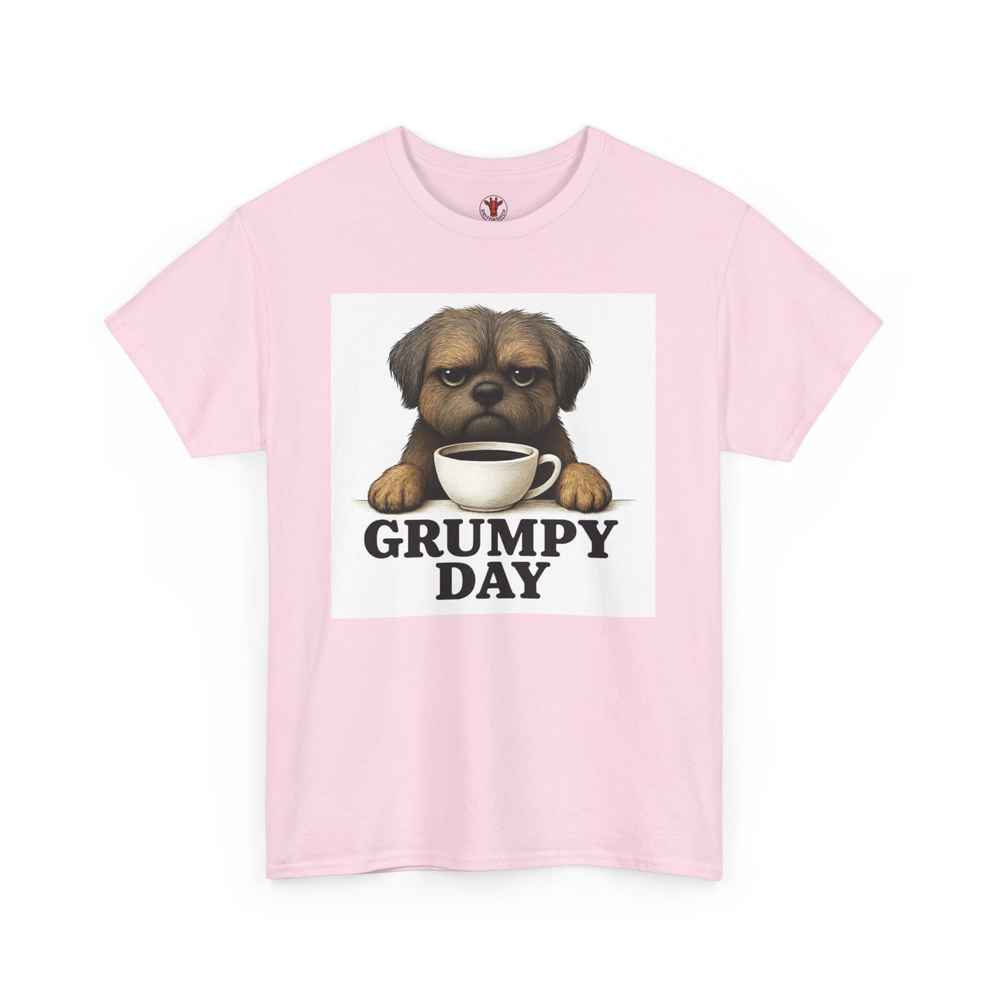 Shorkie Grumpy Dog Unisex Heavy Cotton Tee, Funny Pet Lover Shirt, Gift for Dog Owners, Humor T-Shirt, Cute Casual Wear