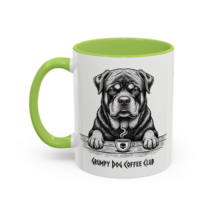  Grumpy Rottweiler Coffee Club — Art Print / Mug