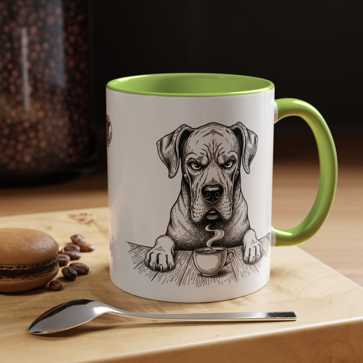 Grumpy Great Dane Coffee Club — Art Print / Mug