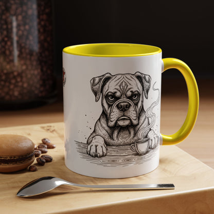 Grumpy Boxer Coffee Club — Art Print / Mug /