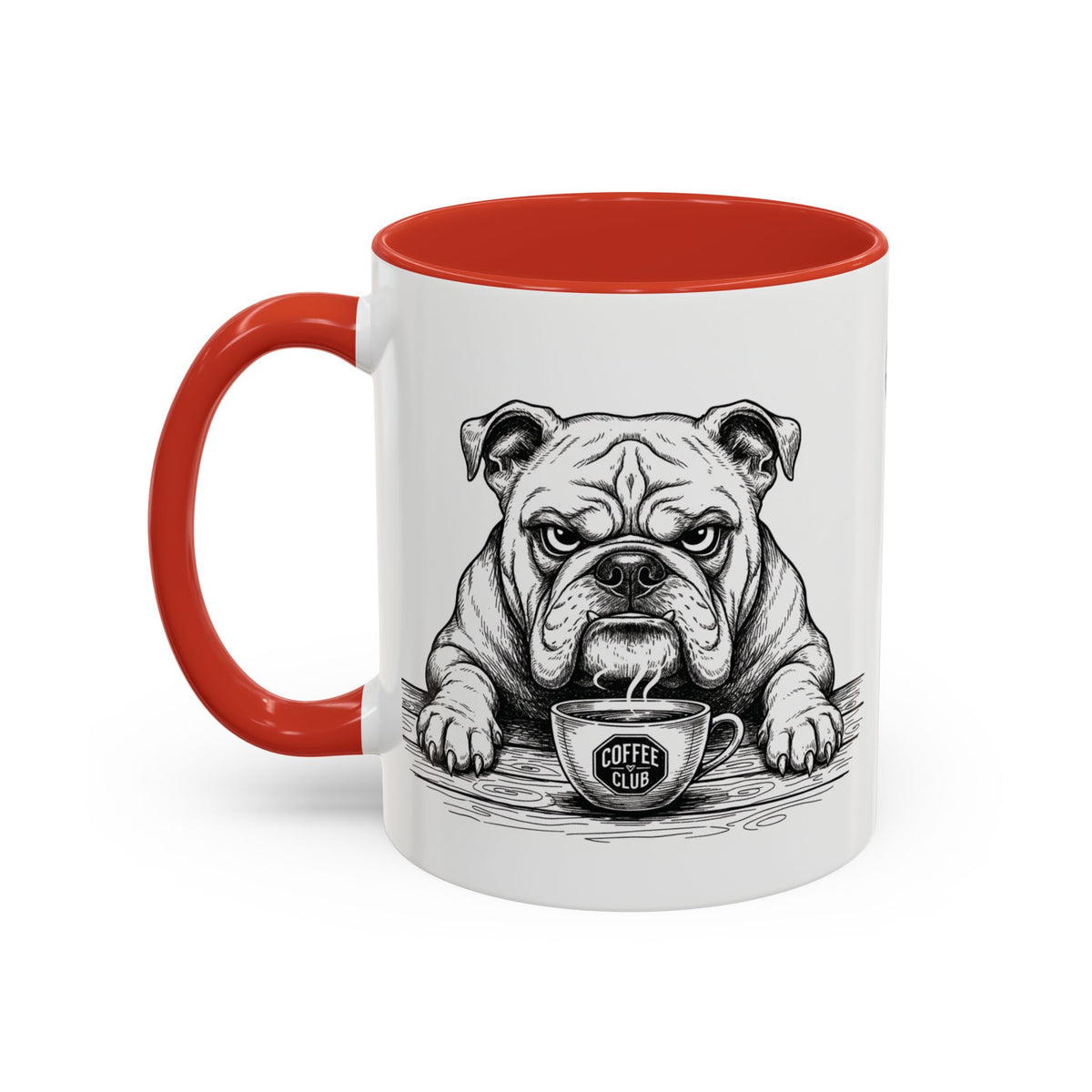 Grumpy Bulldog Coffee Club — Art Print / Mug /