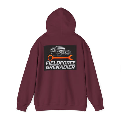 Fieldforce Grenadier Hoodie — Off‑Road Truck Wrench Logo Pullover