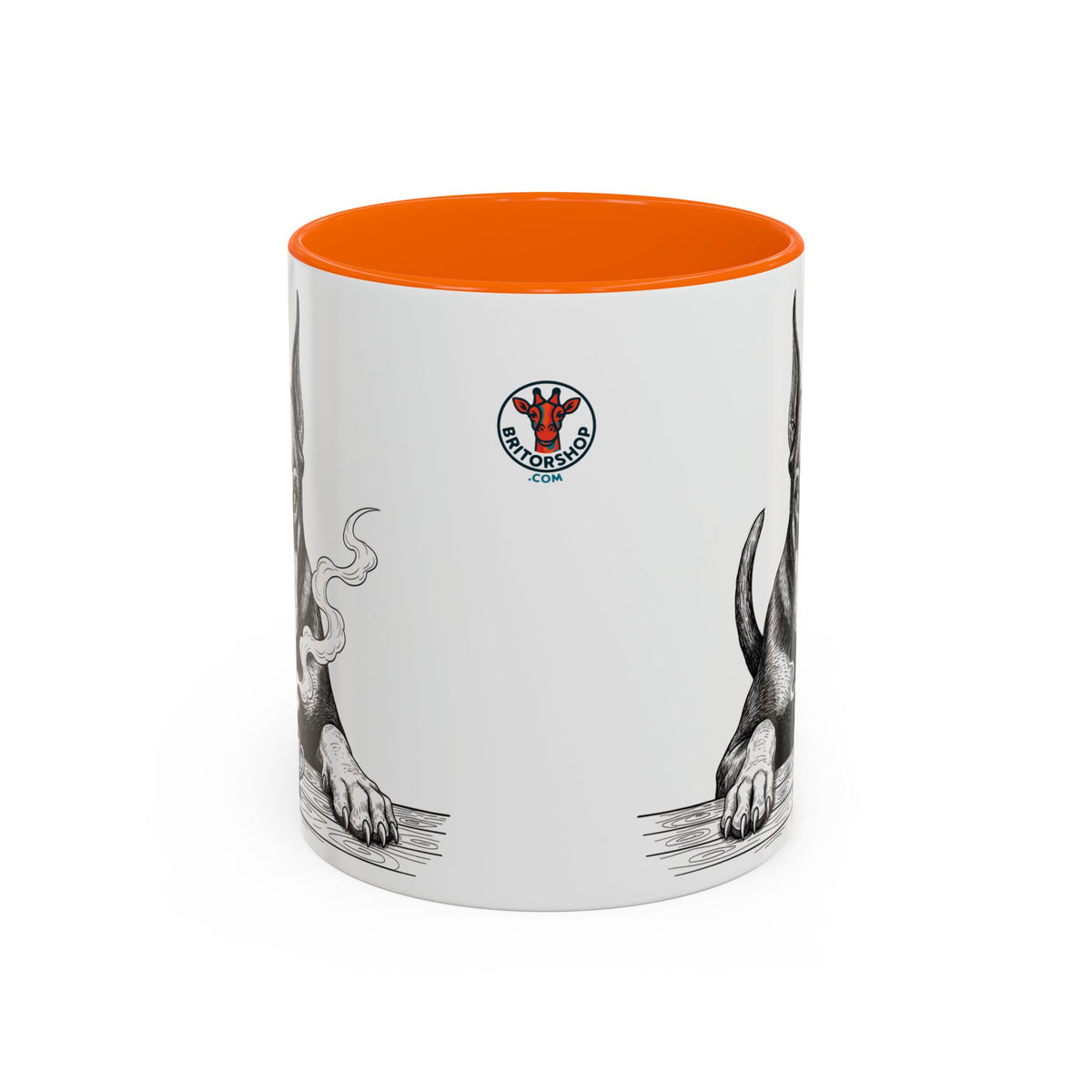 Grumpy Doberman Coffee Club — Art Print / Mug