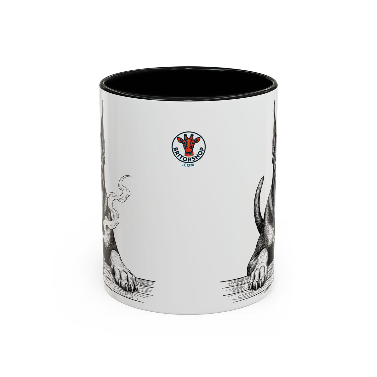 Grumpy Doberman Coffee Club — Art Print / Mug