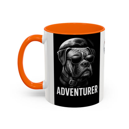 Adventure Dog Coffee Mug - Unique Pet Lover Gift, Personalized Dog Lover Mug, Funny Animal Mug, Holiday Gift for Dog Owners, Cool Cafe Mug