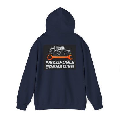 Fieldforce Grenadier Hoodie — Off‑Road Truck Wrench Logo Pullover