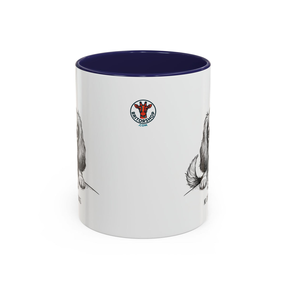 Grumpy Cavalier King Charles Spaniel Coffee Club — Art Print / Mug /