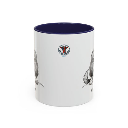 Grumpy Cavalier King Charles Spaniel Coffee Club — Art Print / Mug /