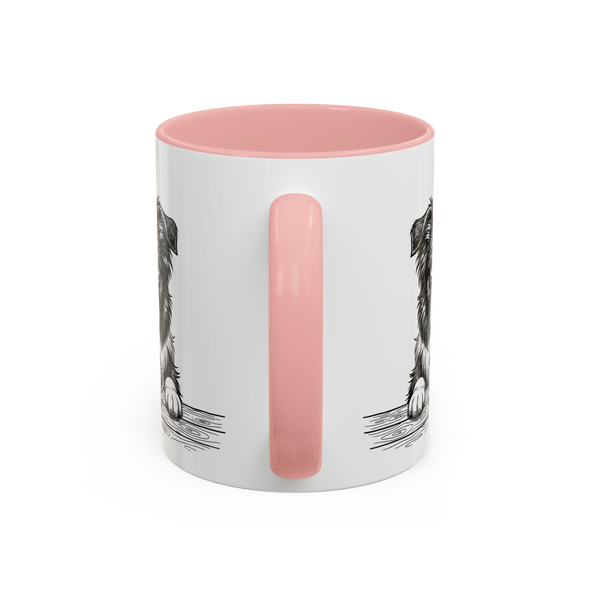 Grumpy Border Collie Coffee Club — Art Print / Mug
