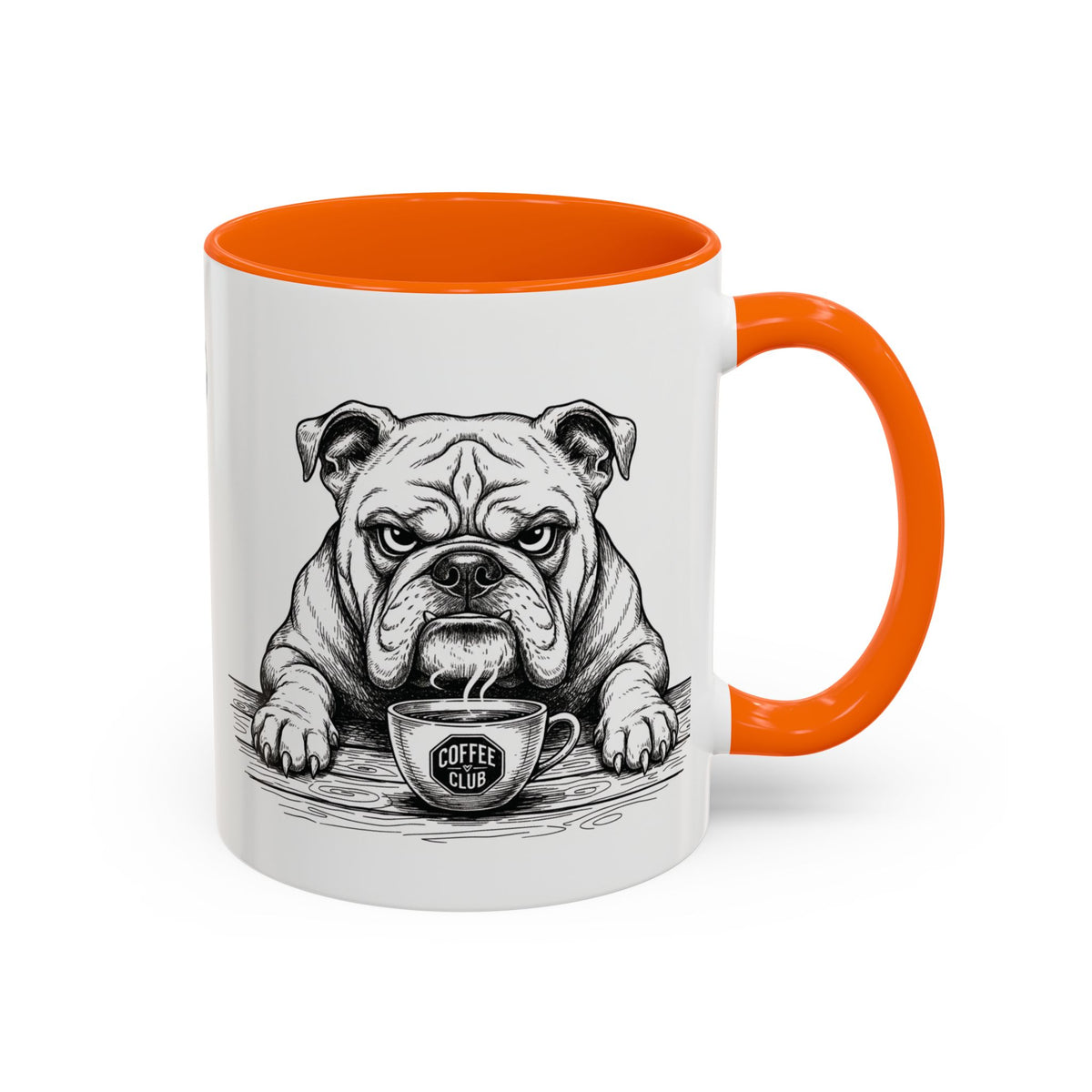Grumpy Bulldog Coffee Club — Art Print / Mug /