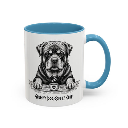  Grumpy Rottweiler Coffee Club — Art Print / Mug