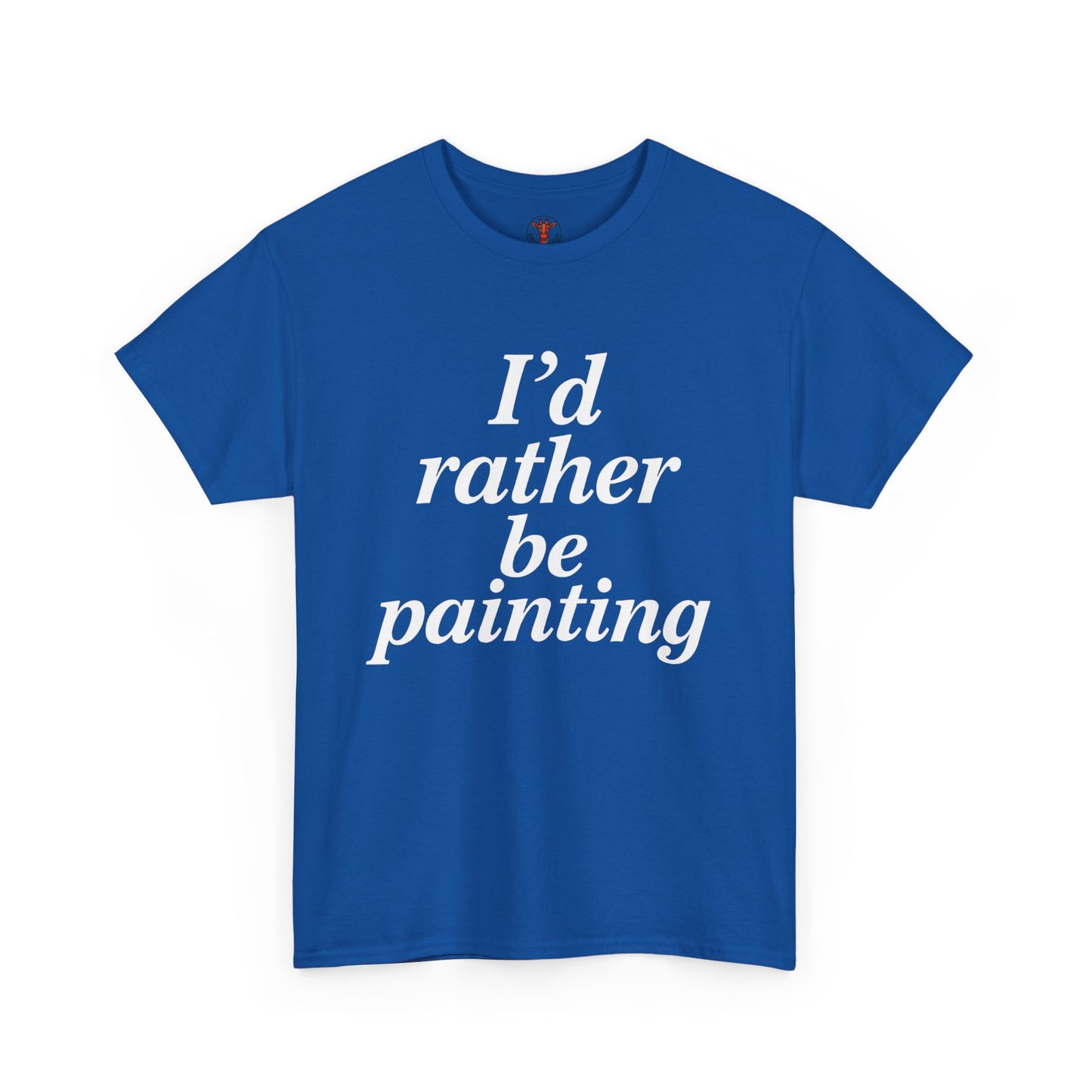 Art Lover's Unisex Heavy Cotton Tee - I'd Rather Be Painting, Gift for Artists, Creative Expression Shirt, Casual Wear, Art Enthusiast [...]