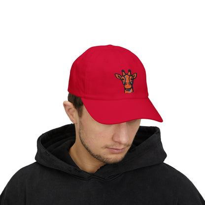 Dad Cap - Giraffe Head and Britor Shop Logo Embroidered Design