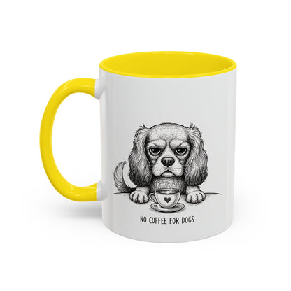 Grumpy Cavalier King Charles Spaniel Coffee Club — Art Print / Mug /