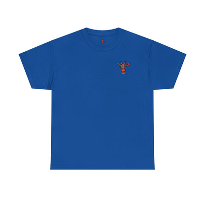 Britor classic logo Giraffe  Patch Tee — Small Chest Embroidered Giraffe Graphic T-Shirt
