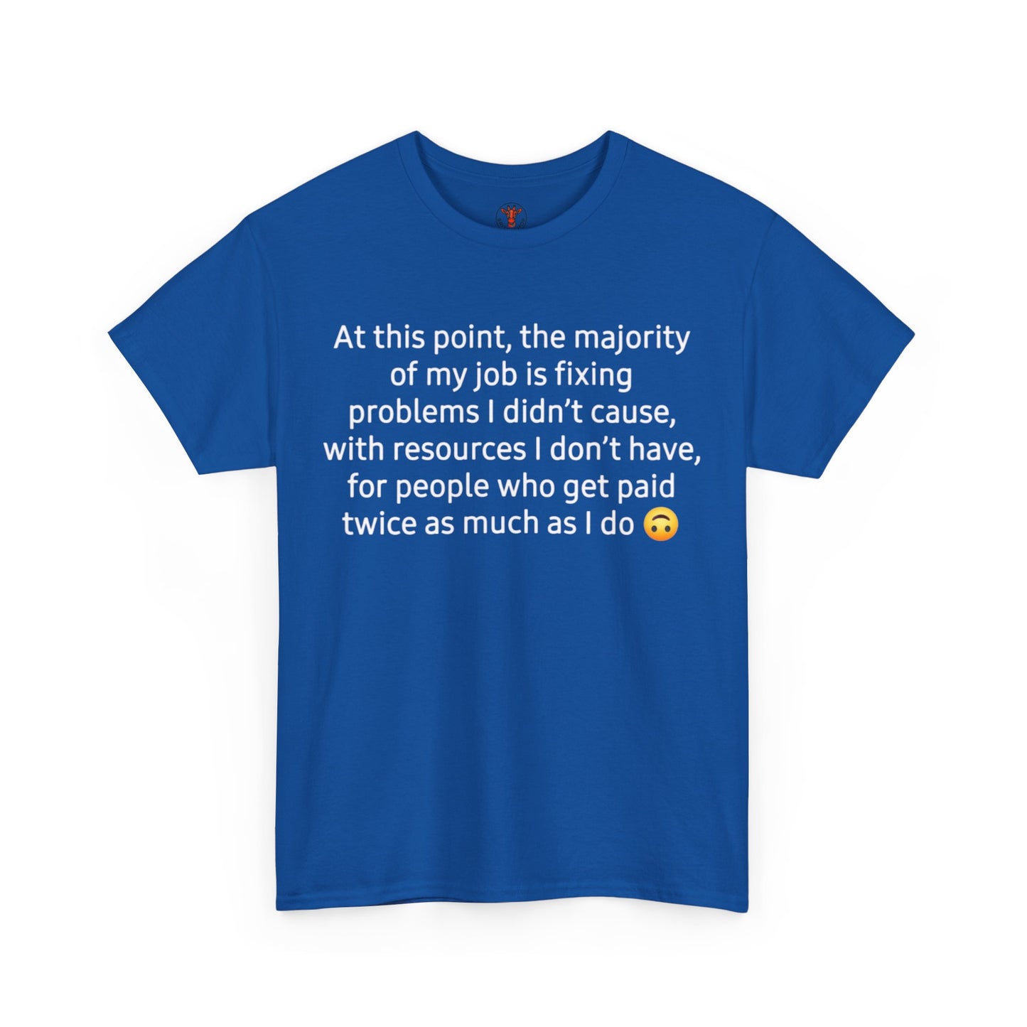 Smiley Face Unisex Heavy Cotton Tee - Casual Shirt, Trendy T-Shirt, Gift for Friends, Summer Outfit, Streetwear