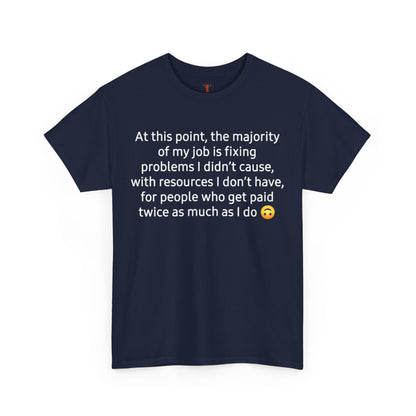Smiley Face Unisex Heavy Cotton Tee - Casual Shirt, Trendy T-Shirt, Gift for Friends, Summer Outfit, Streetwear