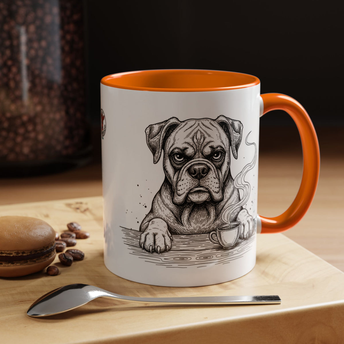 Grumpy Boxer Coffee Club — Art Print / Mug /