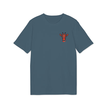 Britor classic Giraffe logo Mini Patch T-Shirt — Cute Chest Graphic Tee for Animal Lovers