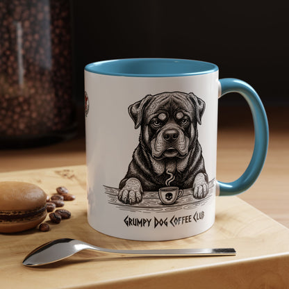  Grumpy Rottweiler Coffee Club — Art Print / Mug