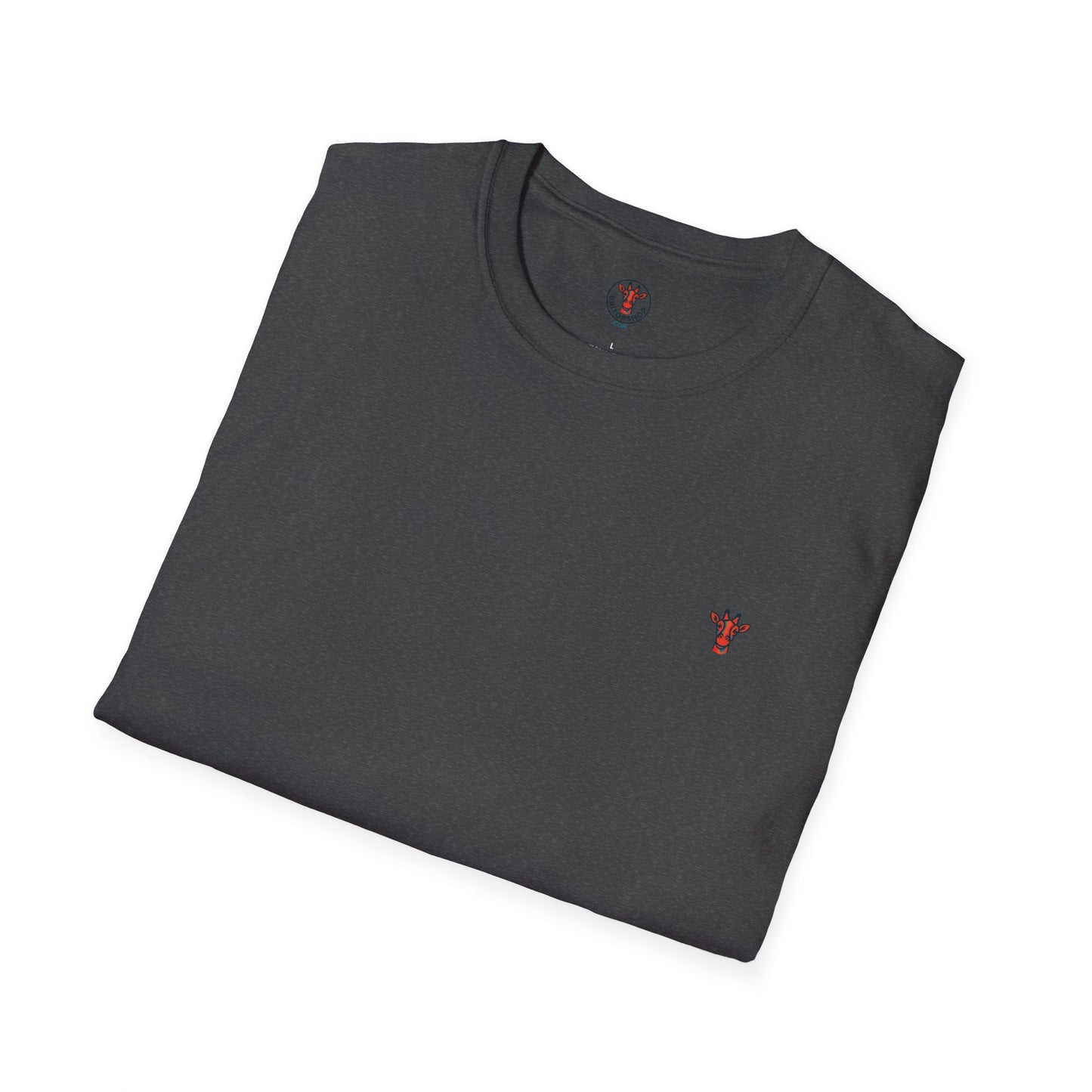 Minimal Crown Chest-Embroidered T-Shirt