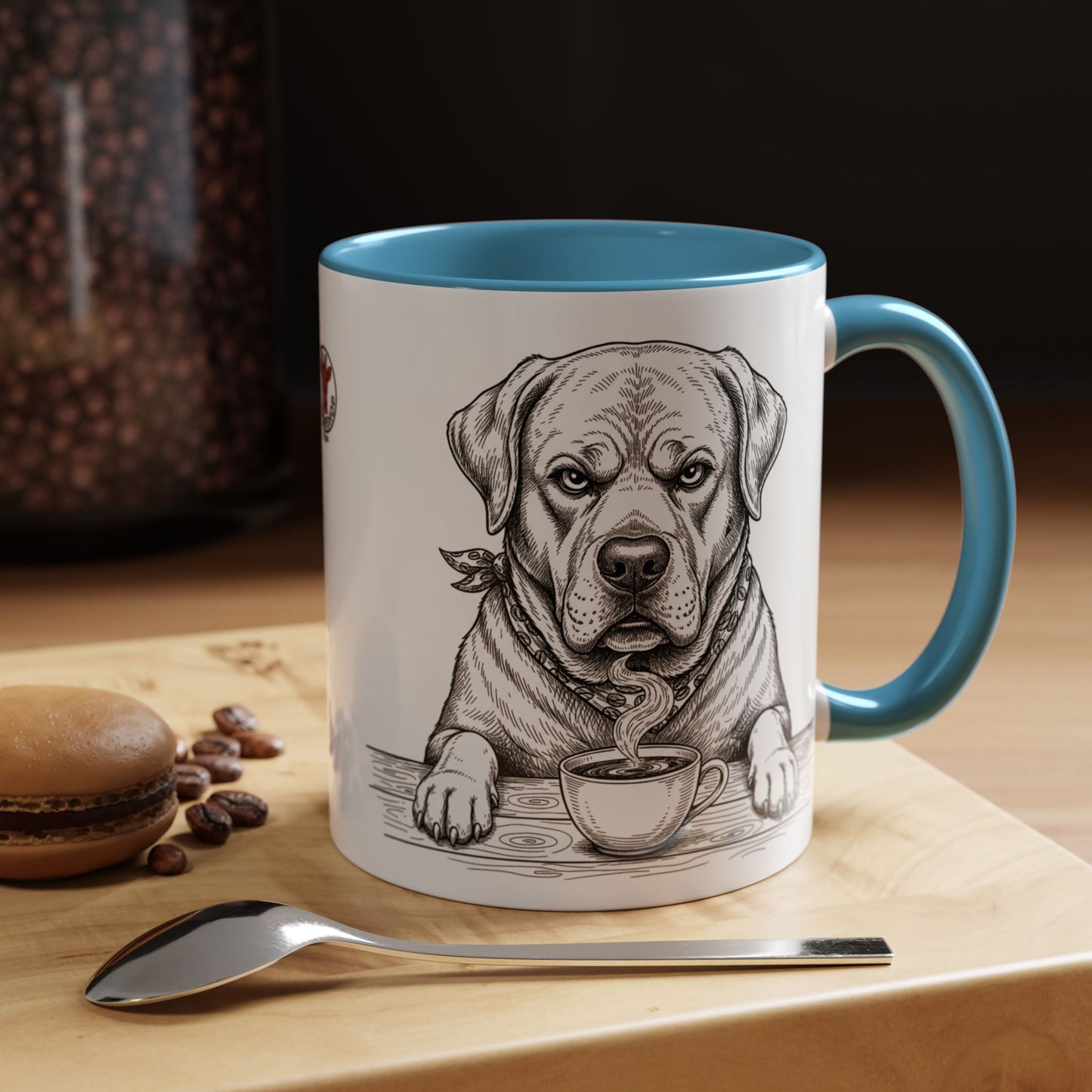 Grumpy Labrador Coffee Club — Art Print / Mug
