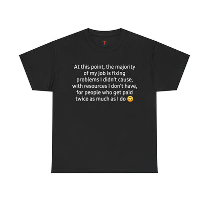 Smiley Face Unisex Heavy Cotton Tee - Casual Shirt, Trendy T-Shirt, Gift for Friends, Summer Outfit, Streetwear