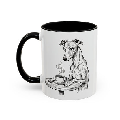 Grumpy Whippet Coffee Club — Art Print / Mug