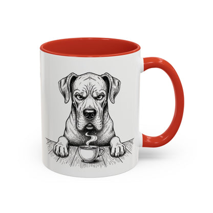 Grumpy Great Dane Coffee Club — Art Print / Mug