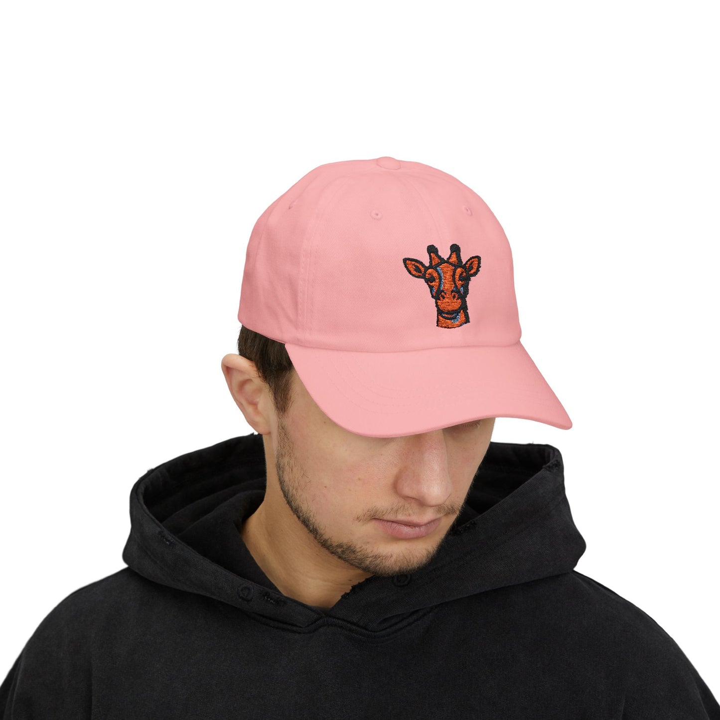Dad Cap - Giraffe Head and Britor Shop Logo Embroidered Design
