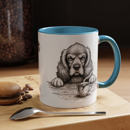 Grumpy Cocker Spaniel Coffee Club — Art Print / Mug