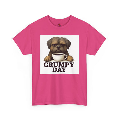 Shorkie Grumpy Dog Unisex Heavy Cotton Tee, Funny Pet Lover Shirt, Gift for Dog Owners, Humor T-Shirt, Cute Casual Wear
