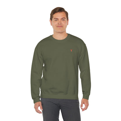 Embroidered Tiny Giraffe Britor classic Crewneck Sweatshirt — Minimal Animal Lover classy Pullover