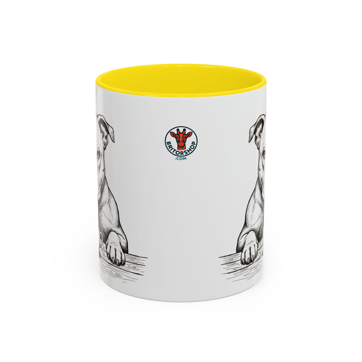 Grumpy Staffordshire Bull Terrier Coffee Club — Art Print / Mug