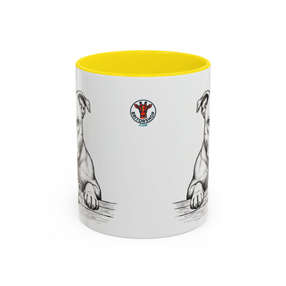 Grumpy Staffordshire Bull Terrier Coffee Club — Art Print / Mug