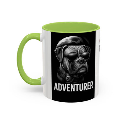 Adventure Dog Coffee Mug - Unique Pet Lover Gift, Personalized Dog Lover Mug, Funny Animal Mug, Holiday Gift for Dog Owners, Cool Cafe Mug