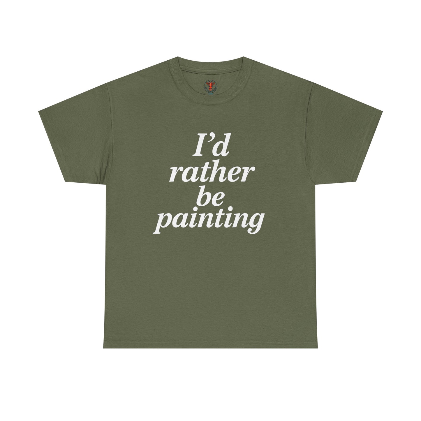Art Lover's Unisex Heavy Cotton Tee - I'd Rather Be Painting, Gift for Artists, Creative Expression Shirt, Casual Wear, Art Enthusiast [...]