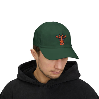 Dad Cap - Giraffe Head and Britor Shop Logo Embroidered Design