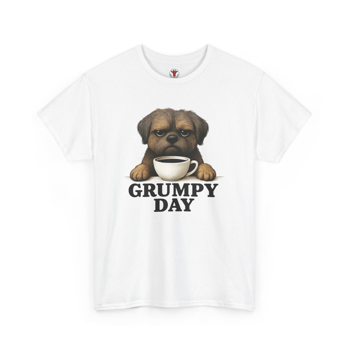 Shorkie Grumpy Dog Unisex Heavy Cotton Tee, Funny Pet Lover Shirt, Gift for Dog Owners, Humor T-Shirt, Cute Casual Wear