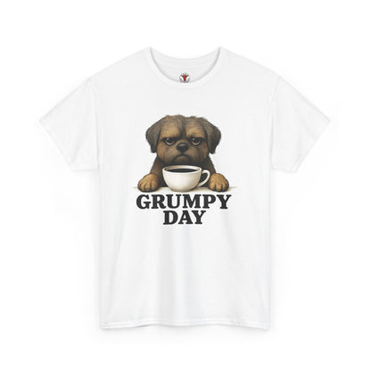 Shorkie Grumpy Dog Unisex Heavy Cotton Tee, Funny Pet Lover Shirt, Gift for Dog Owners, Humor T-Shirt, Cute Casual Wear