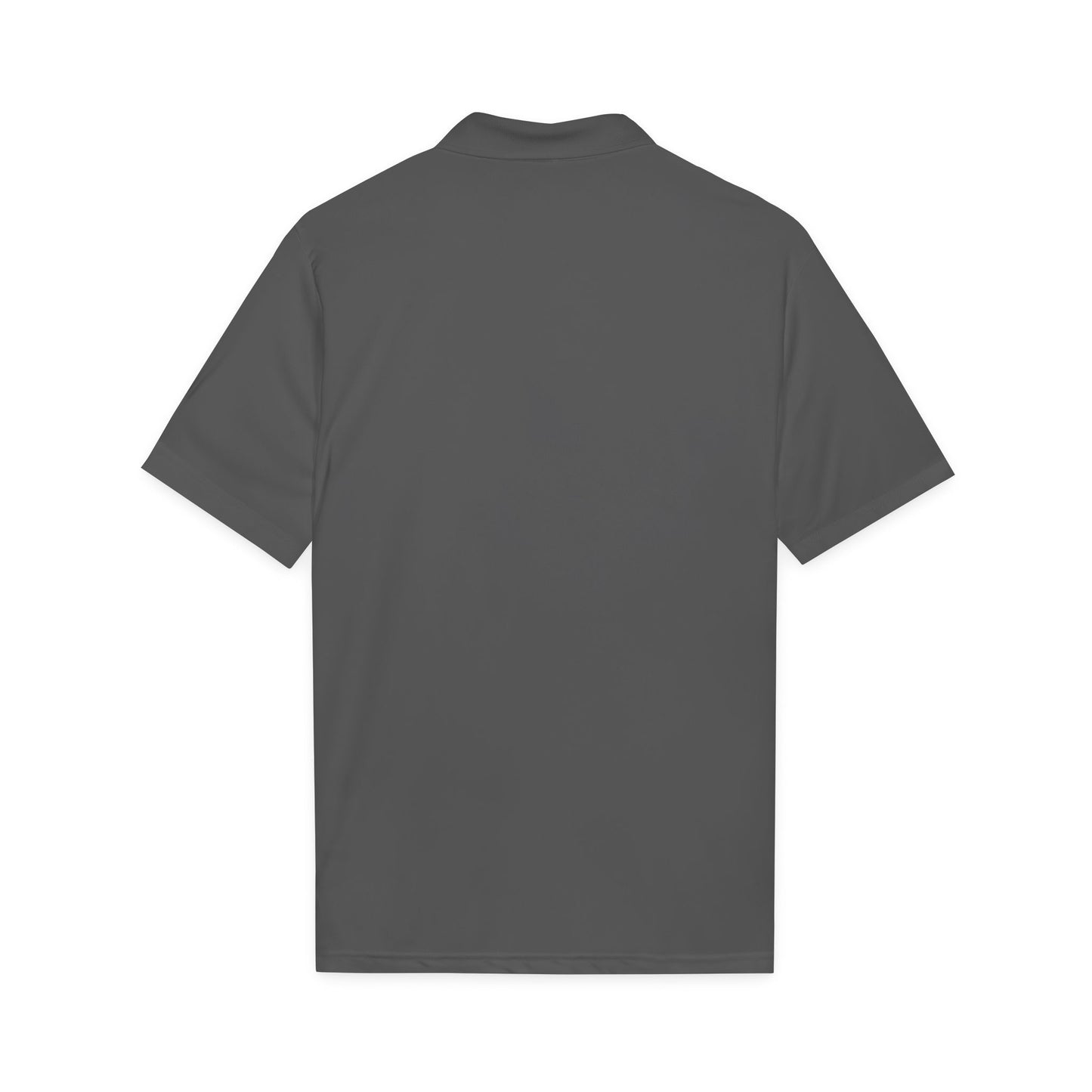 Embroidered Giraffe Polo Shirt — Lightweight White Performance Golf Polo