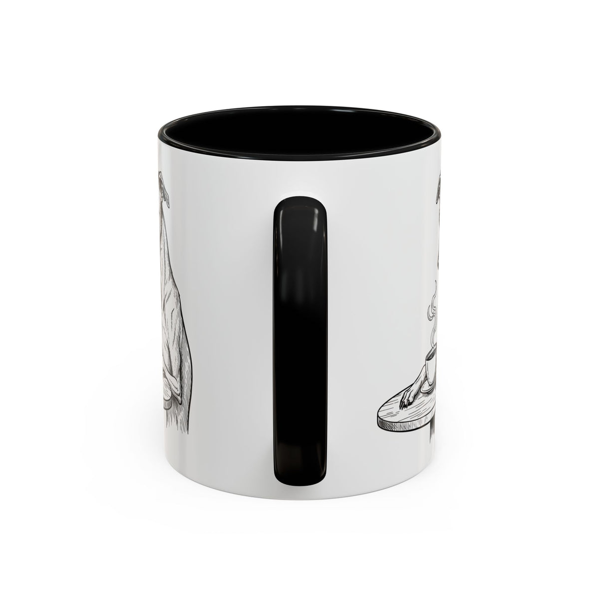 Grumpy Whippet Coffee Club — Art Print / Mug